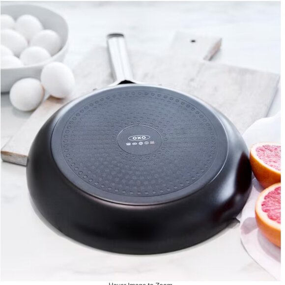 Oxo Black Skillet with Silver Handle 9.5 in/24 cm Frying Pan - Picture 2 of 12
